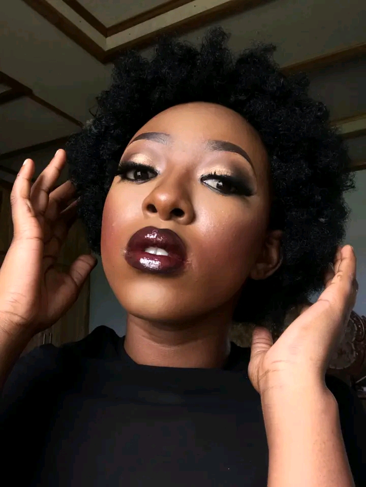 Glamorous eye makeup